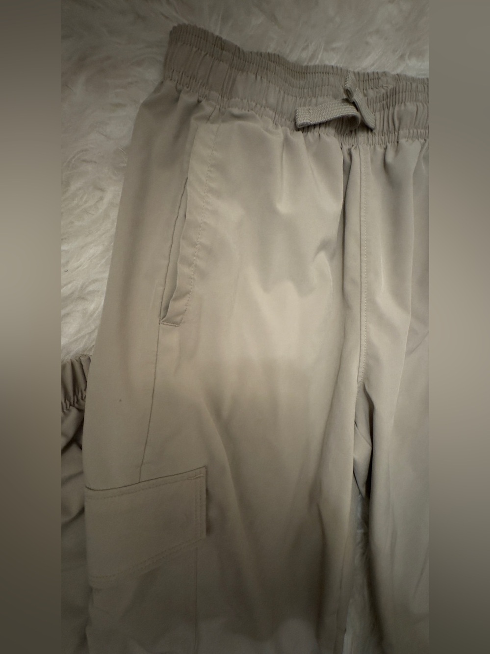 (2 pair) Under Armour Tan Cargo Jogger Pants size: Youth (L) - Picture 6 of 8